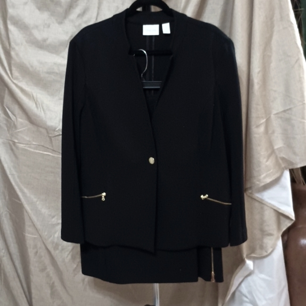 CHICO'S SKIRT/BLAZER COMBO